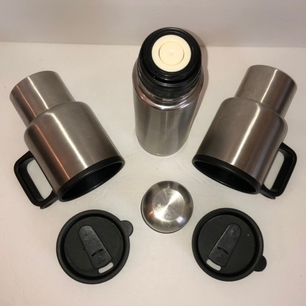 3-Pc Double Wall Thermos & Travel Mug Set - Picture 4 of 8